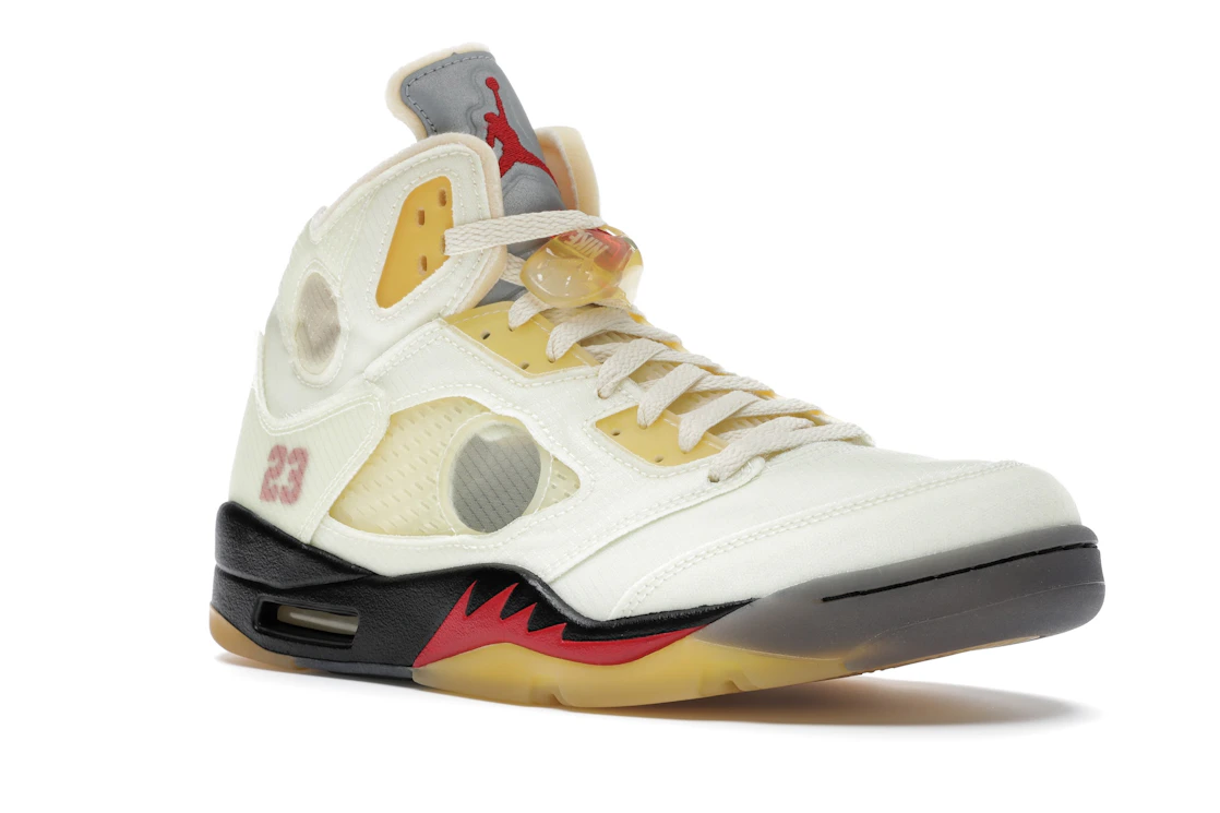 Vue 5 de Jordan 5 Retro Off-White Sail