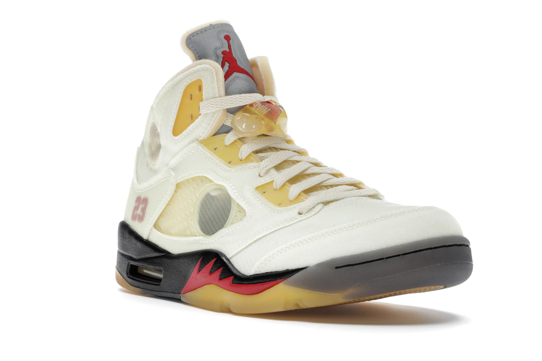 Vue 6 de Jordan 5 Retro Off-White Sail