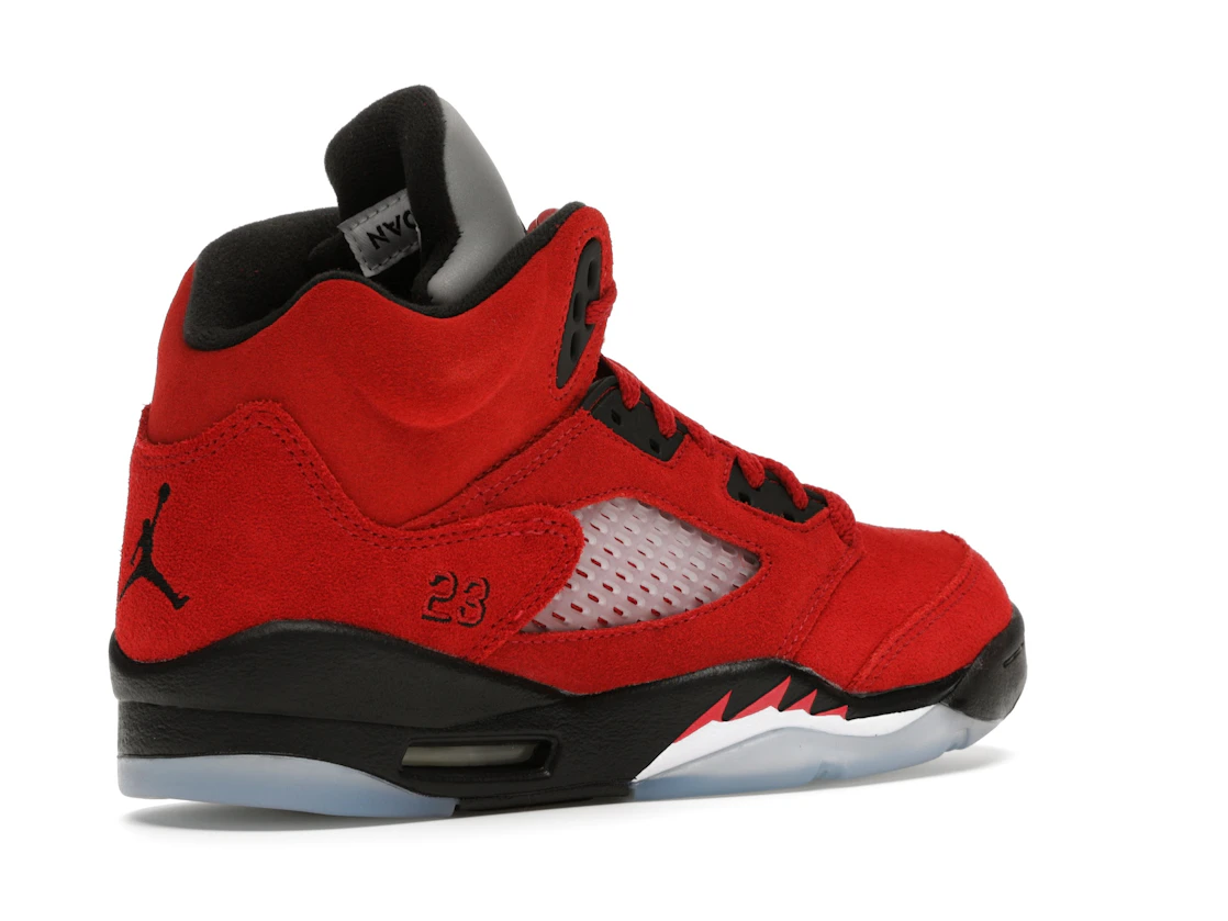 Vue 33 de Jordan 5 Retro Raging Bull Red (2021) (GS)