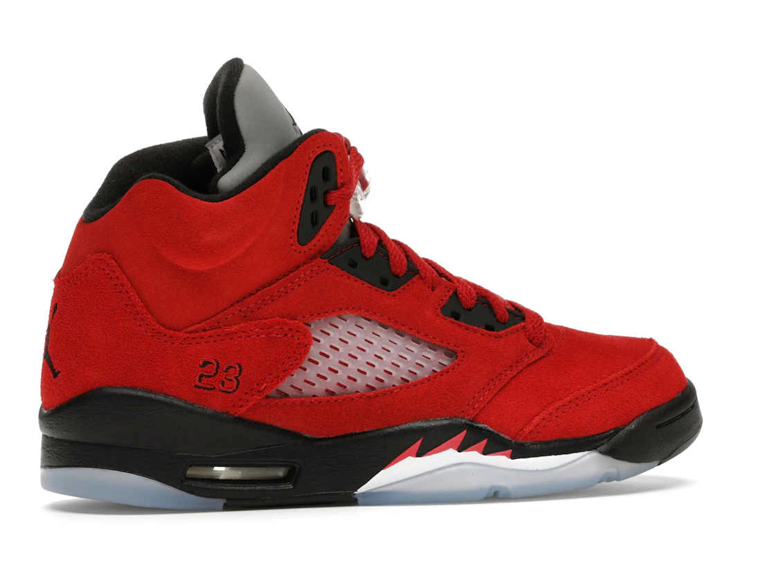 Vue 35 de Jordan 5 Retro Raging Bull Red (2021) (GS)