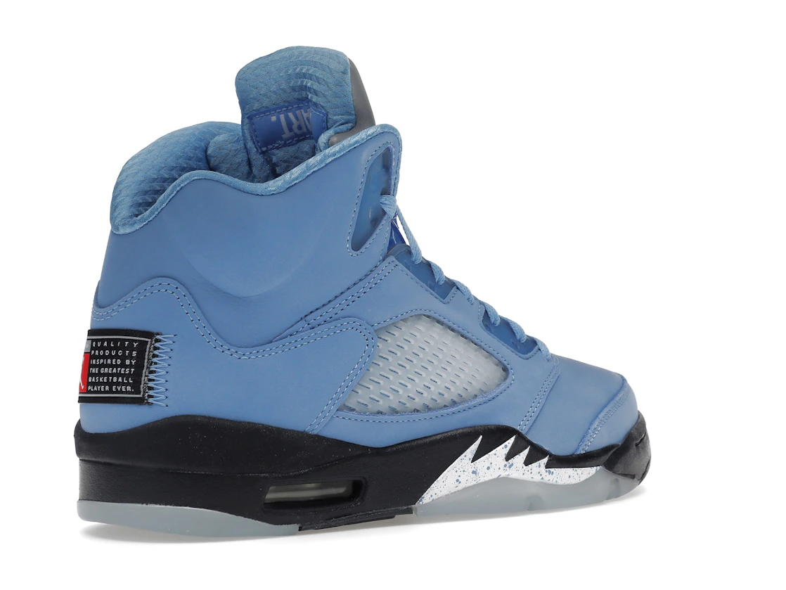 Vue 33 de Jordan 5 Retro UNC University Blue