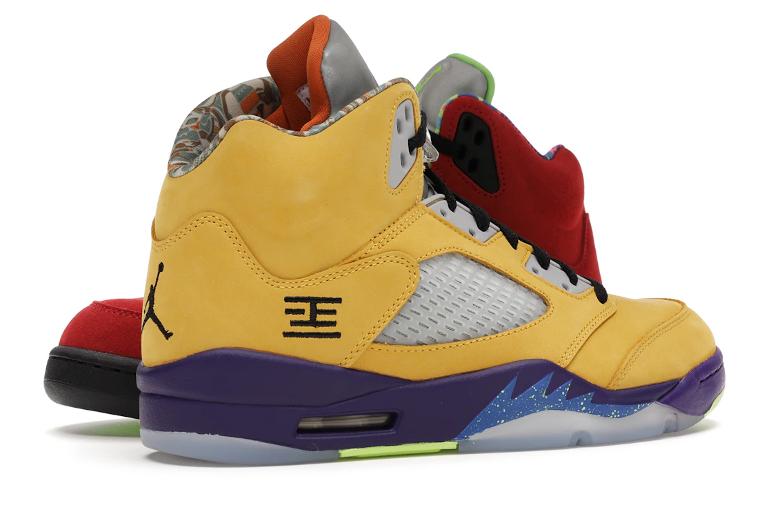 Vue 34 de Jordan 5 Retro What The