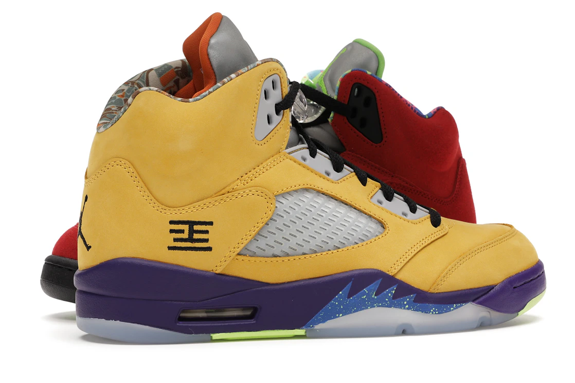 Vue 35 de Jordan 5 Retro What The