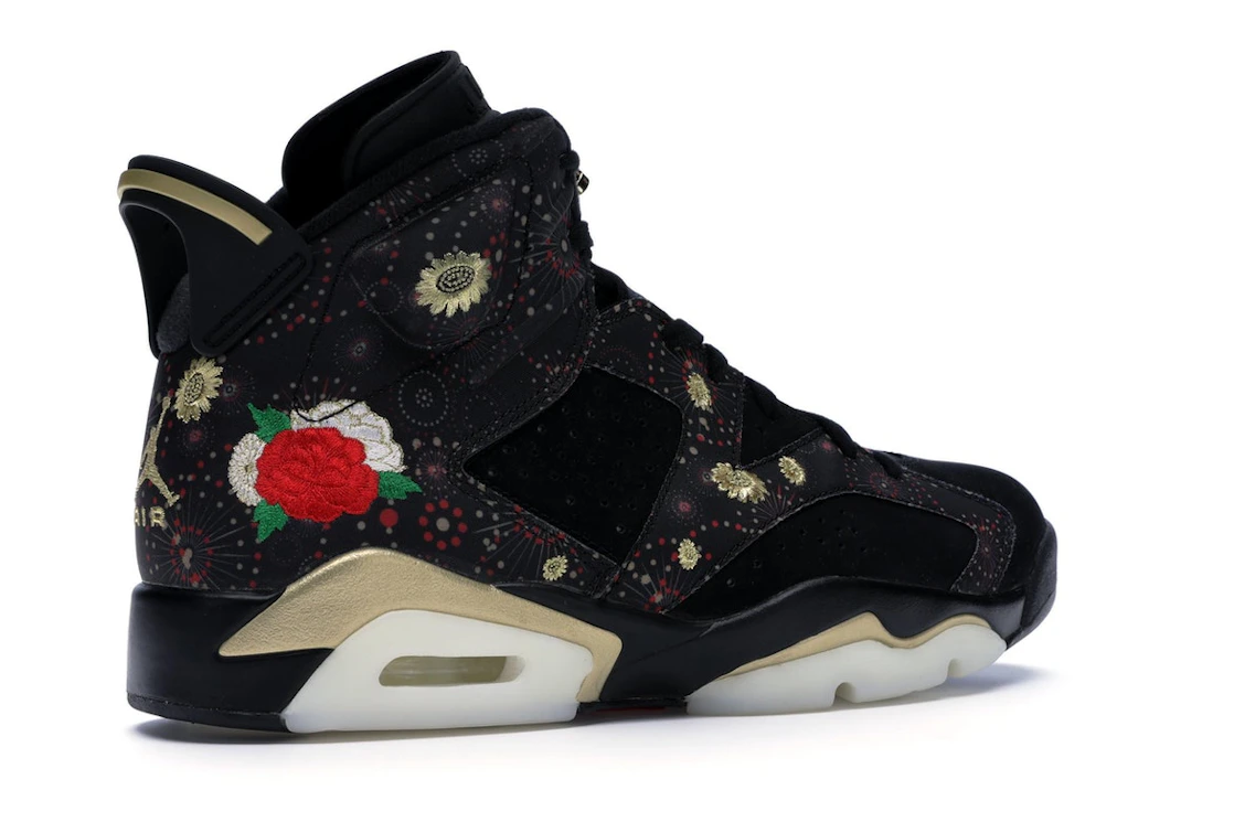 Vue 34 de Jordan 6 Retro Chinese New Year (2018)