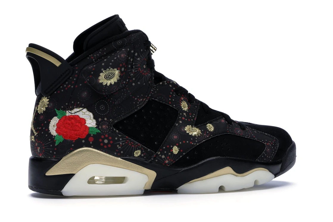 Vue 35 de Jordan 6 Retro Chinese New Year (2018)