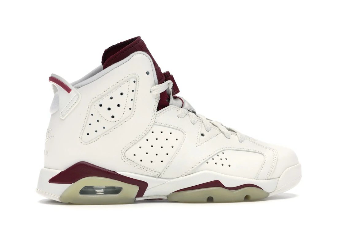 Vue 36 de Jordan 6 Retro Maroon (2015) (GS)