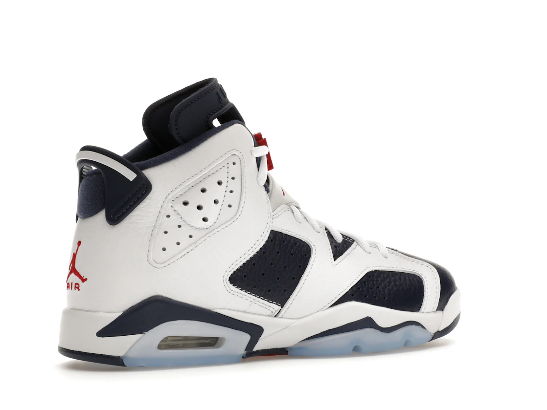 Vue 34 de Jordan 6 Retro Olympic (2024) (GS)
