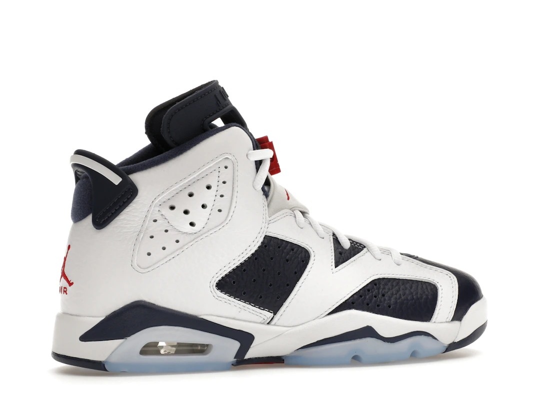 Vue 35 de Jordan 6 Retro Olympic (2024) (GS)