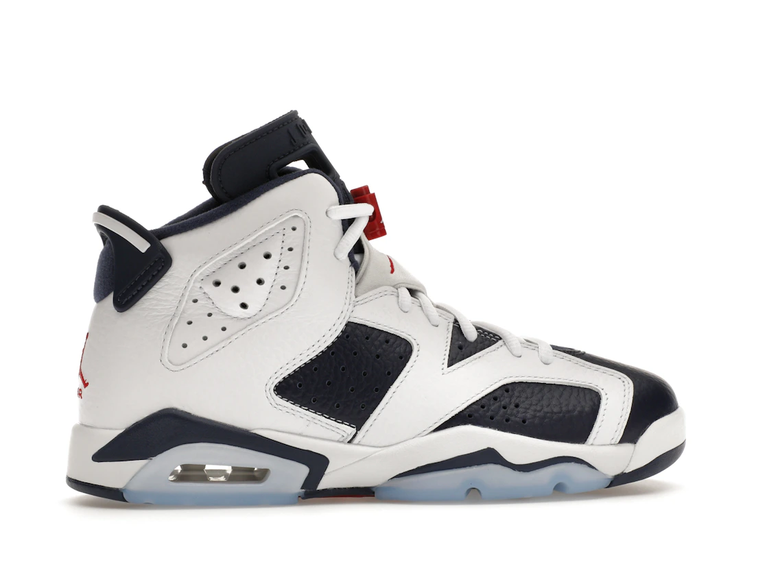 Vue 36 de Jordan 6 Retro Olympic (2024) (GS)