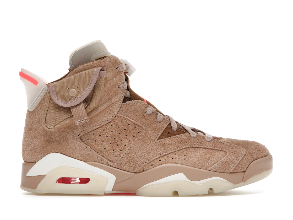 Vue 1 de Jordan 6 Retro Travis Scott British Khaki