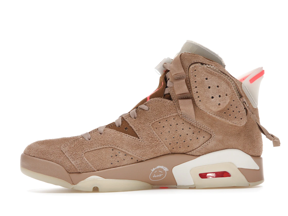 Vue 18 de Jordan 6 Retro Travis Scott British Khaki