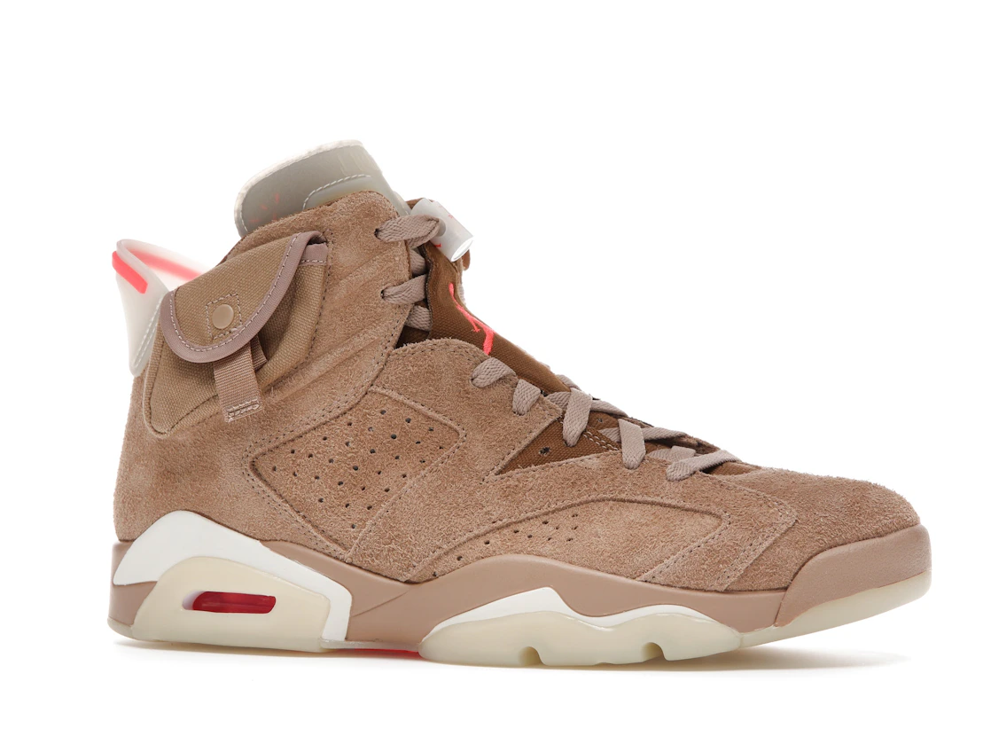 Vue 3 de Jordan 6 Retro Travis Scott British Khaki