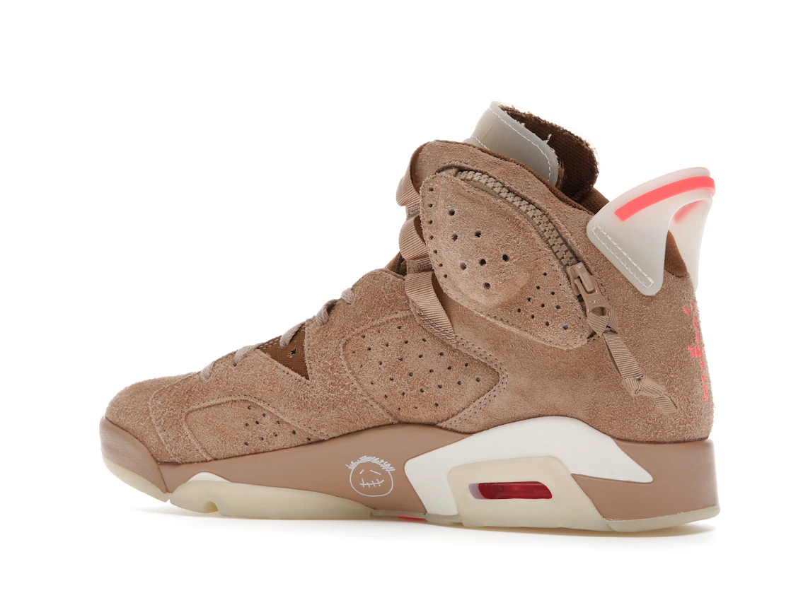 Vue 22 de Jordan 6 Retro Travis Scott British Khaki