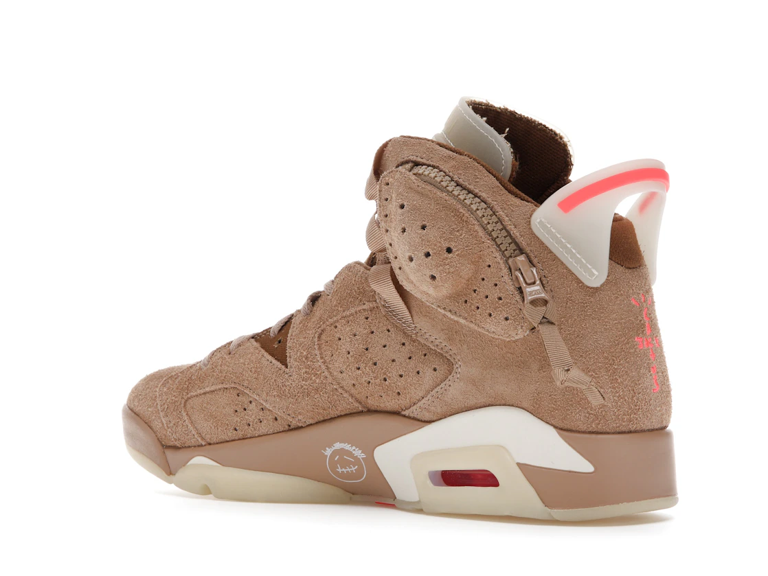 Vue 23 de Jordan 6 Retro Travis Scott British Khaki