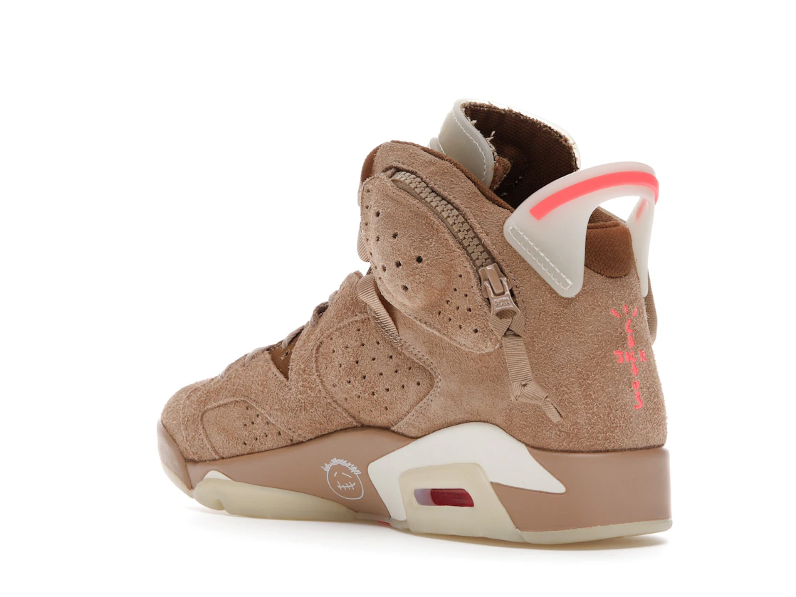 Vue 24 de Jordan 6 Retro Travis Scott British Khaki