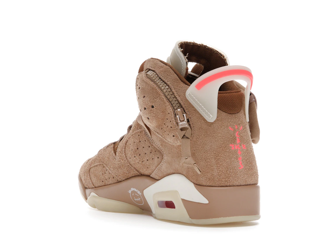 Vue 25 de Jordan 6 Retro Travis Scott British Khaki