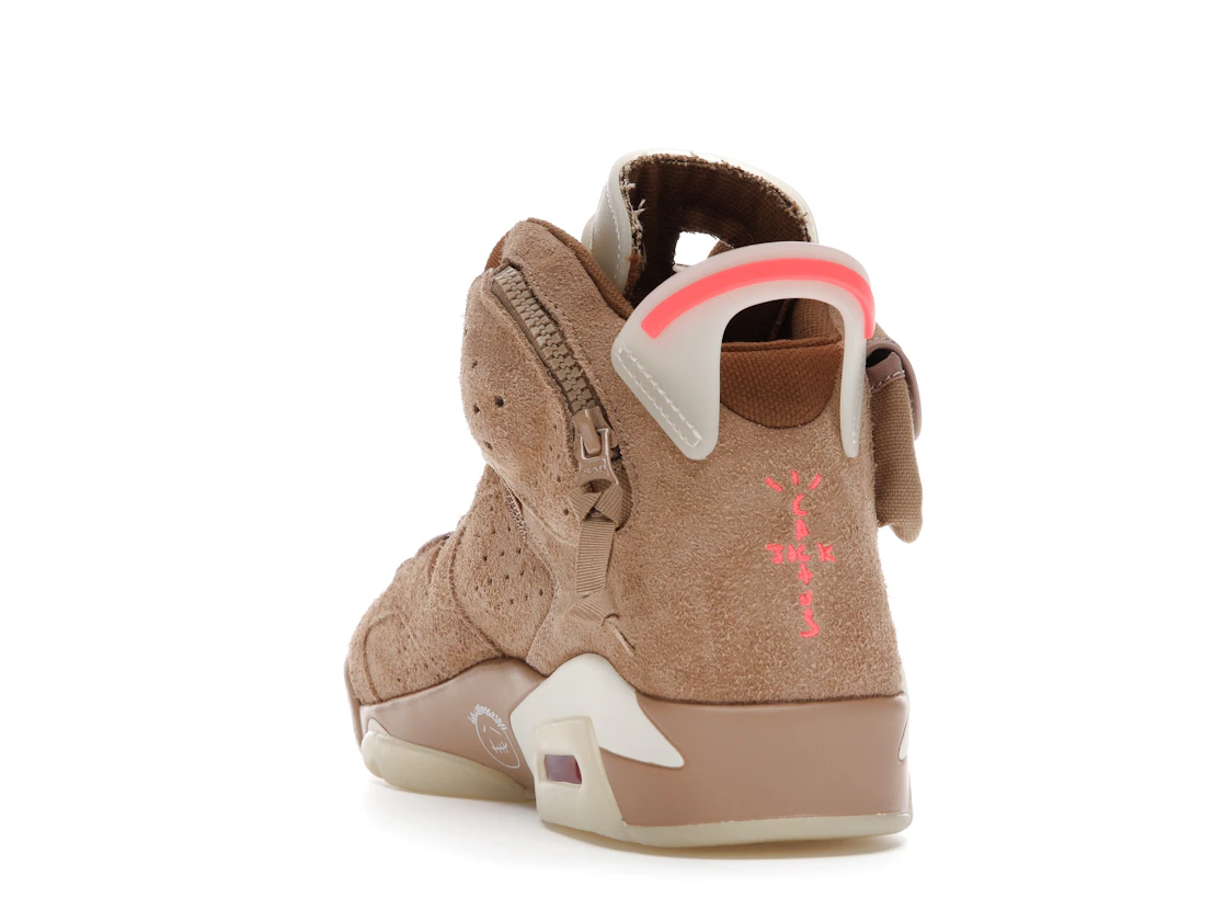 Vue 26 de Jordan 6 Retro Travis Scott British Khaki