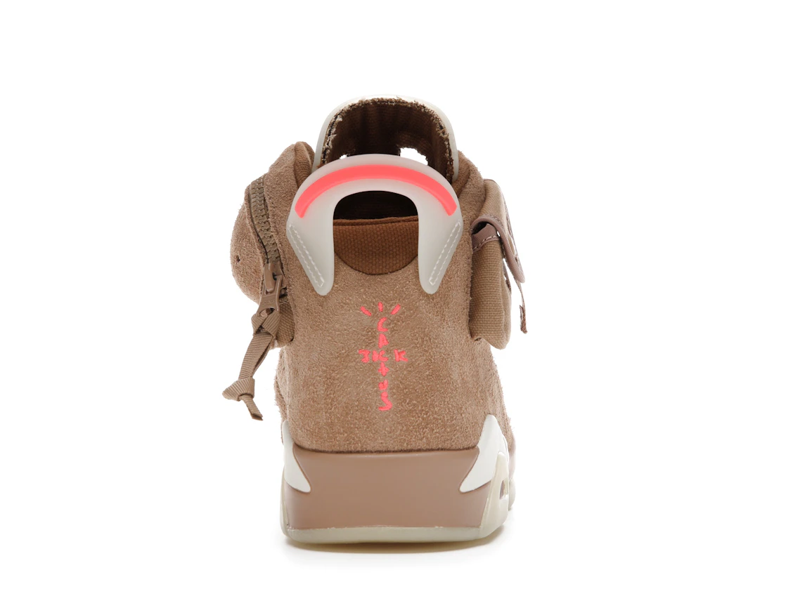 Vue 28 de Jordan 6 Retro Travis Scott British Khaki