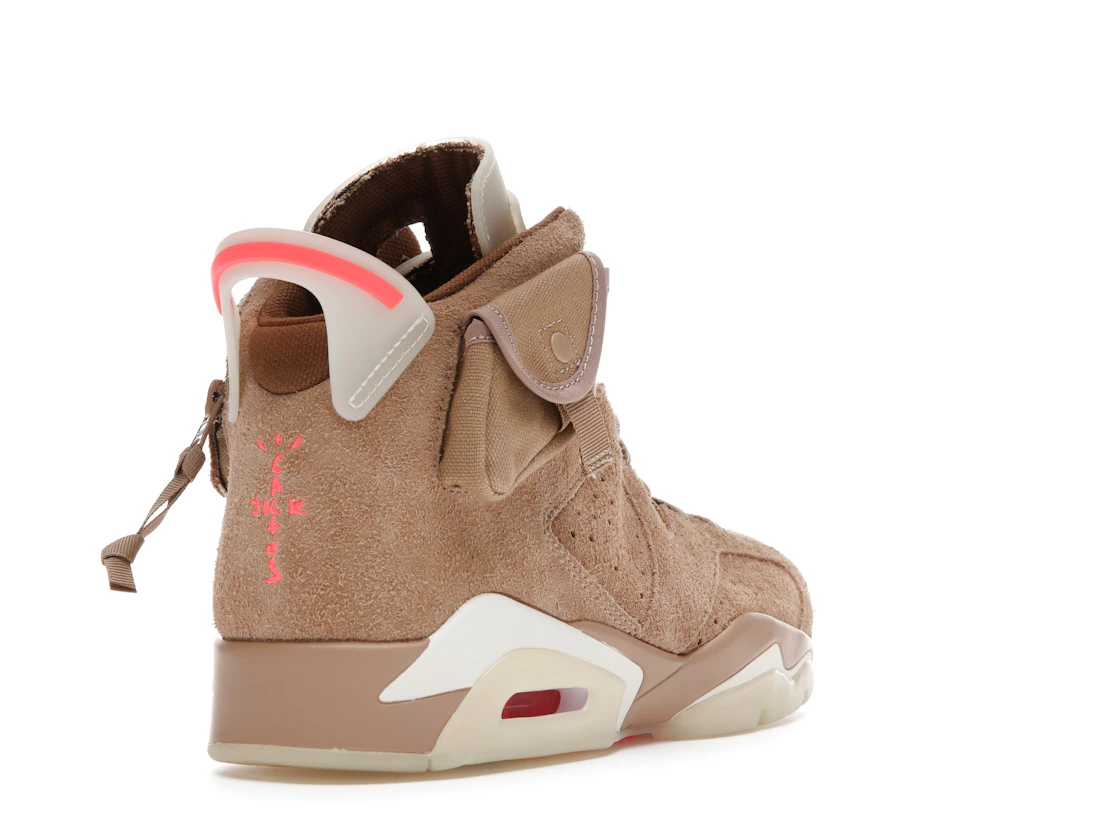 Vue 31 de Jordan 6 Retro Travis Scott British Khaki