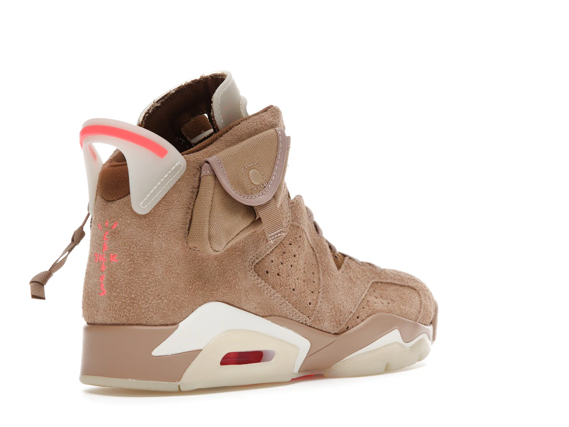 Vue 32 de Jordan 6 Retro Travis Scott British Khaki