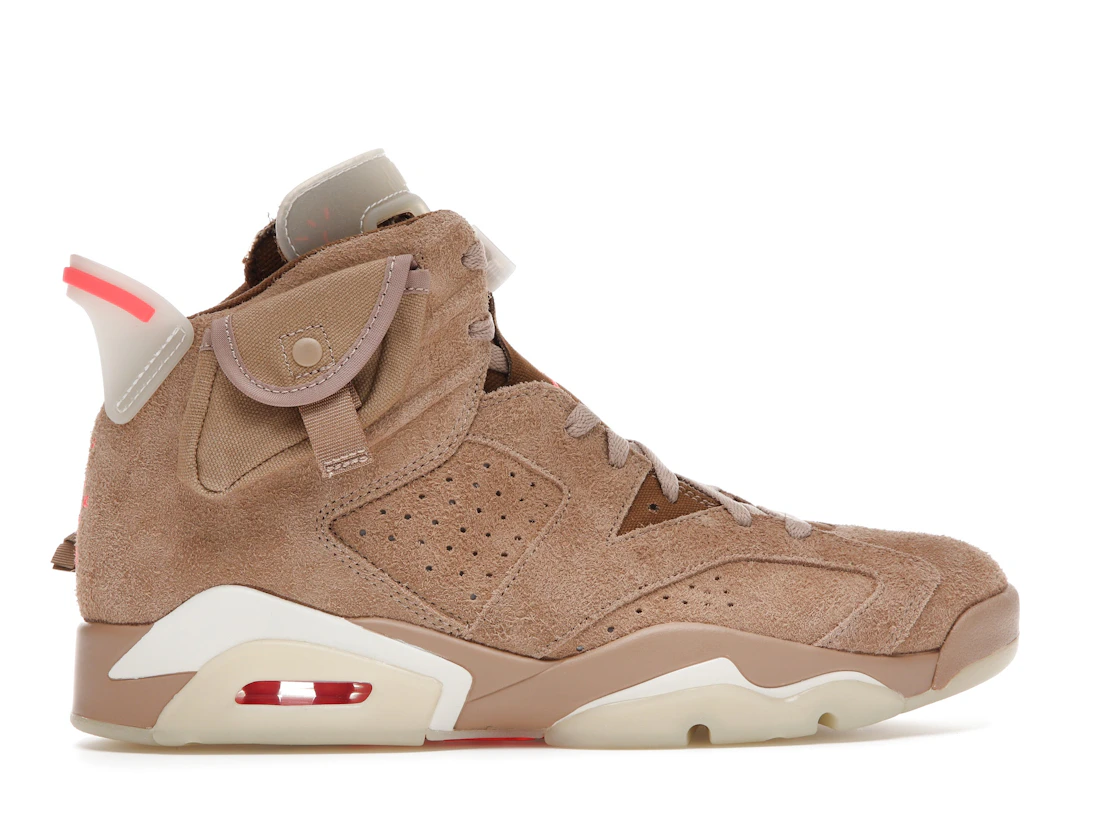 Vue 36 de Jordan 6 Retro Travis Scott British Khaki