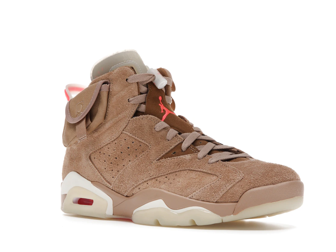 Vue 5 de Jordan 6 Retro Travis Scott British Khaki