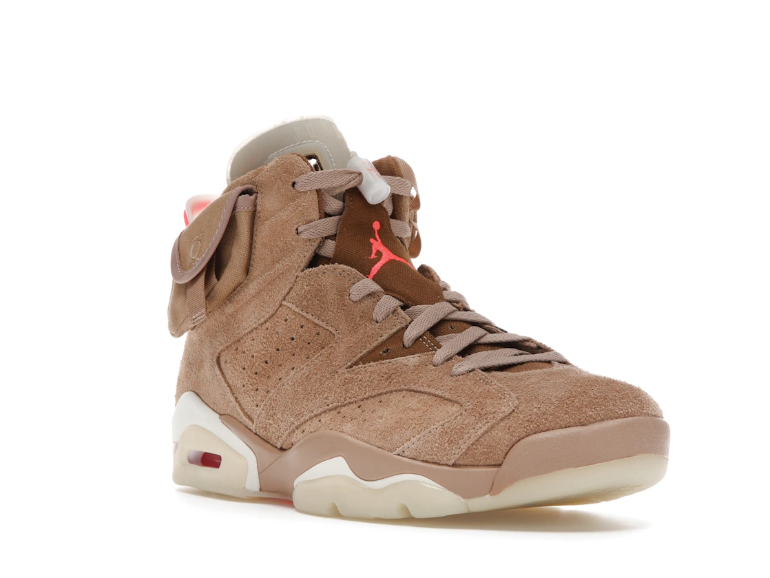 Vue 6 de Jordan 6 Retro Travis Scott British Khaki