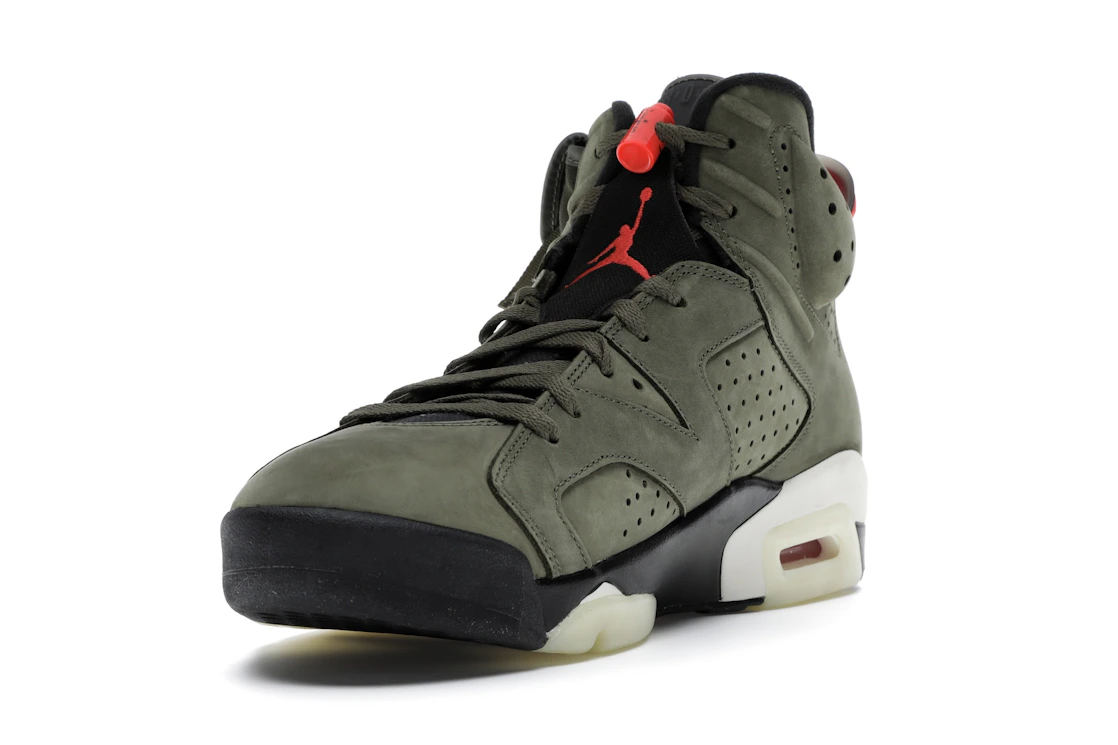 Vue 13 de Jordan 6 Retro Travis Scott