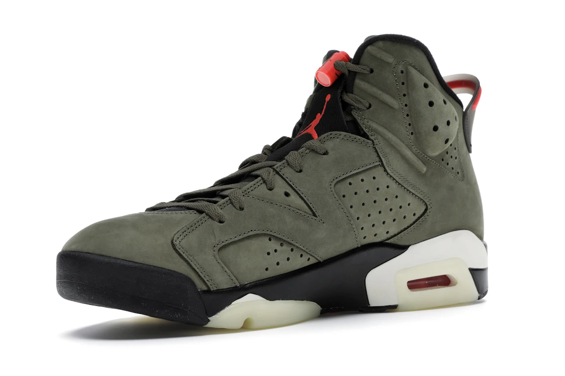Vue 15 de Jordan 6 Retro Travis Scott