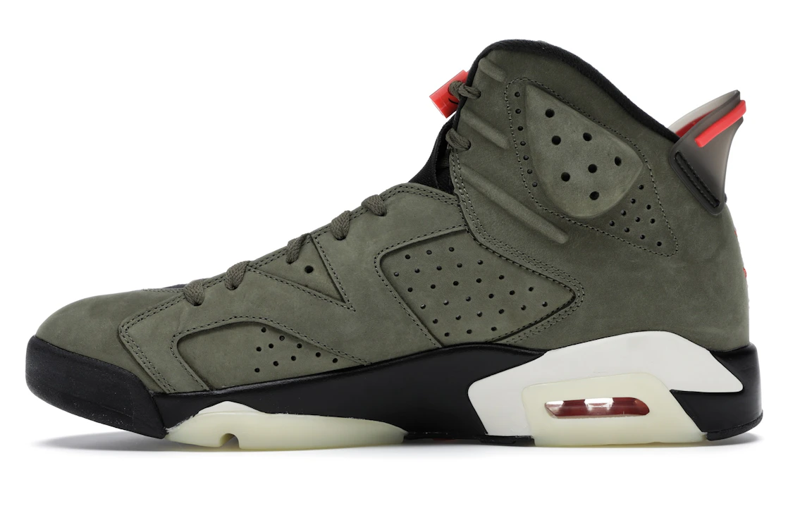Vue 19 de Jordan 6 Retro Travis Scott