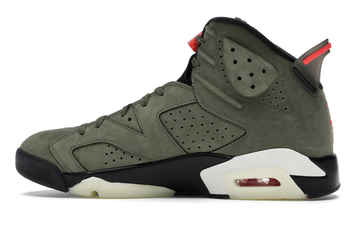 Vue 20 de Jordan 6 Retro Travis Scott