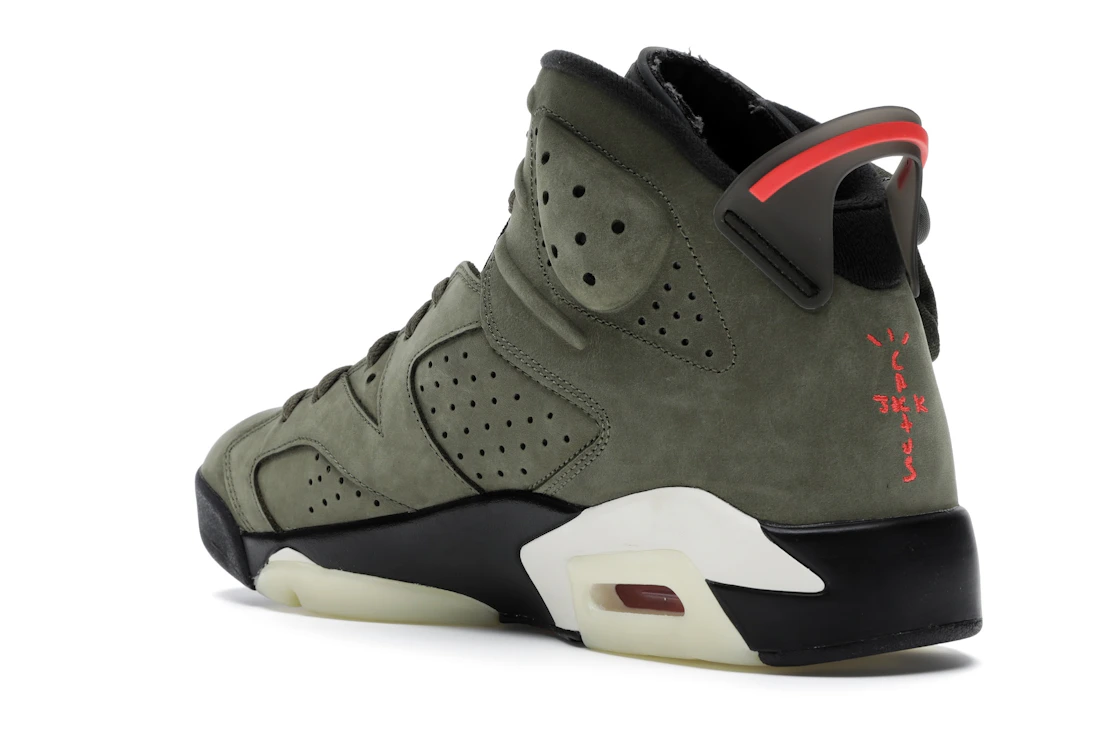 Vue 24 de Jordan 6 Retro Travis Scott