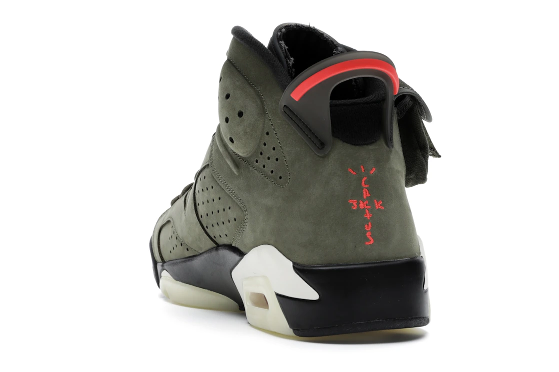 Vue 26 de Jordan 6 Retro Travis Scott