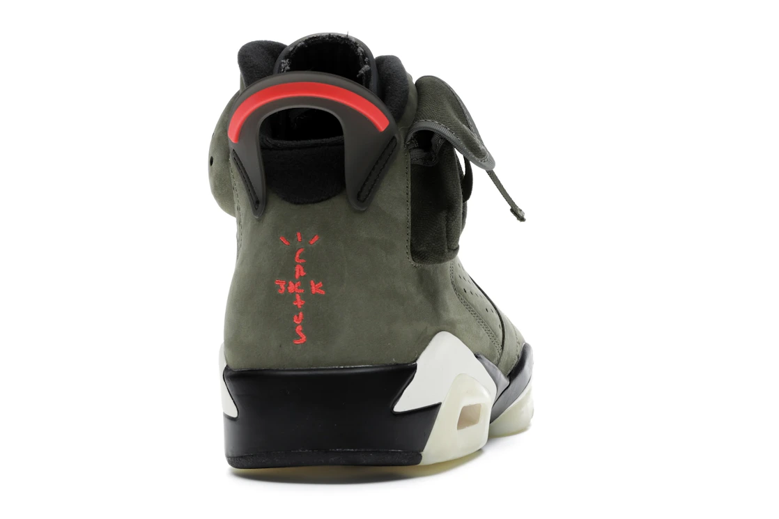 Vue 29 de Jordan 6 Retro Travis Scott