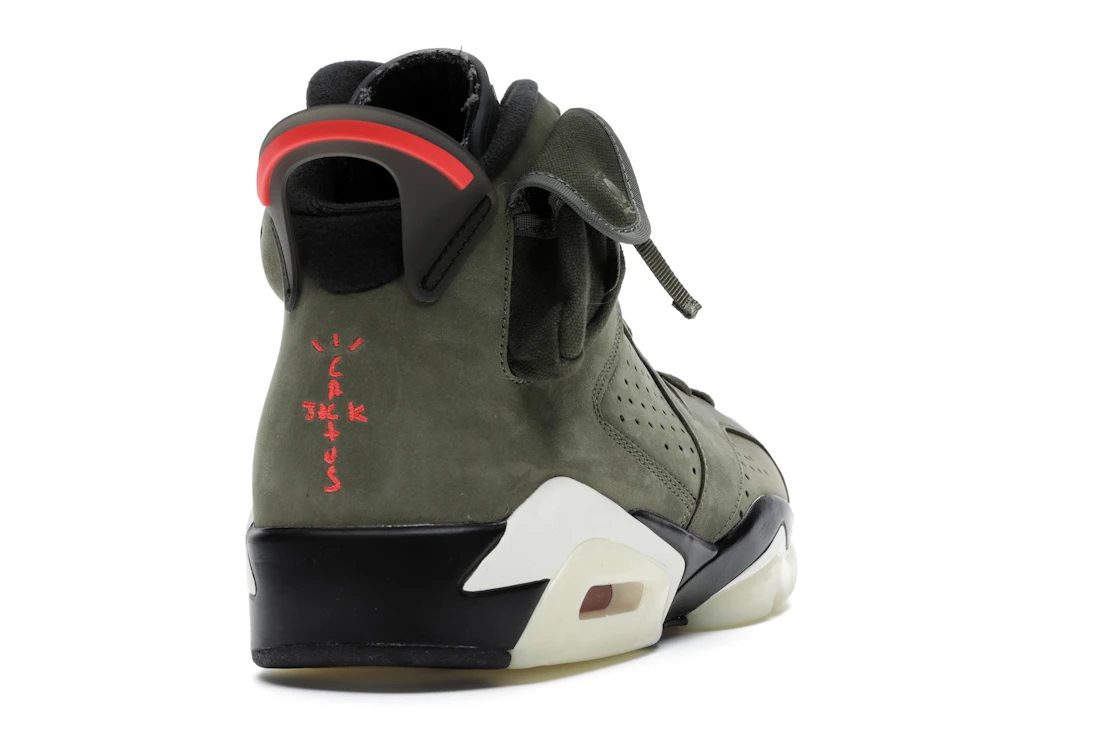 Vue 30 de Jordan 6 Retro Travis Scott