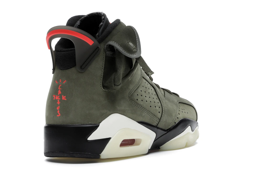 Vue 31 de Jordan 6 Retro Travis Scott