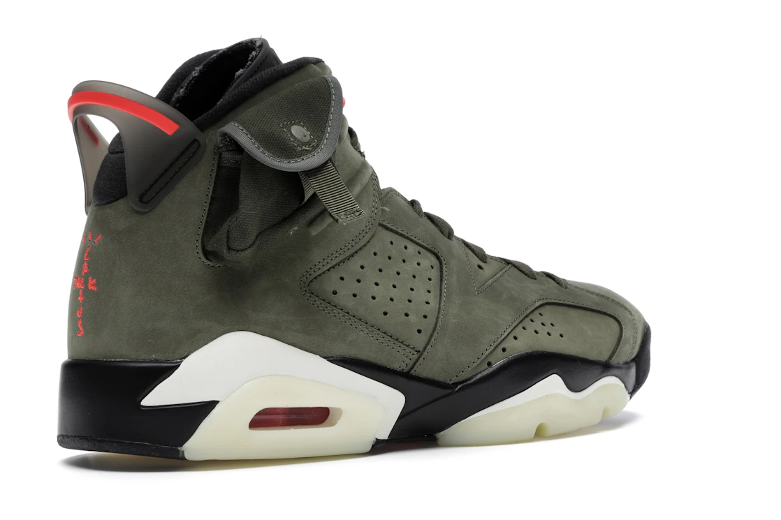 Vue 33 de Jordan 6 Retro Travis Scott