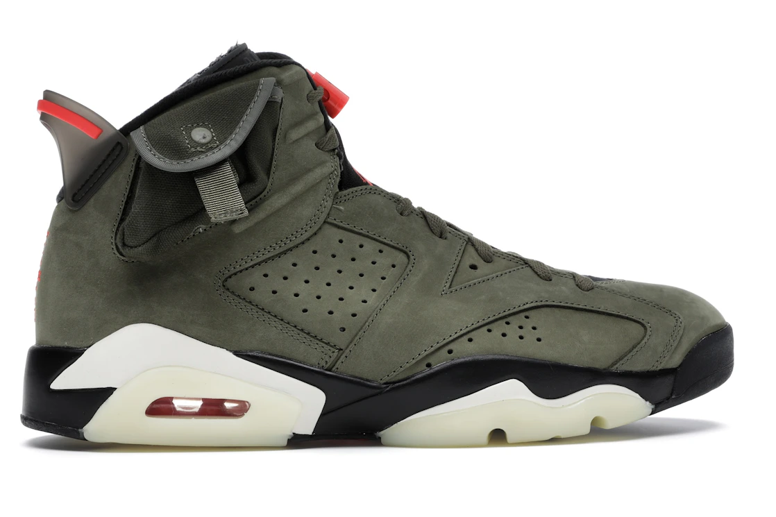 Vue 36 de Jordan 6 Retro Travis Scott