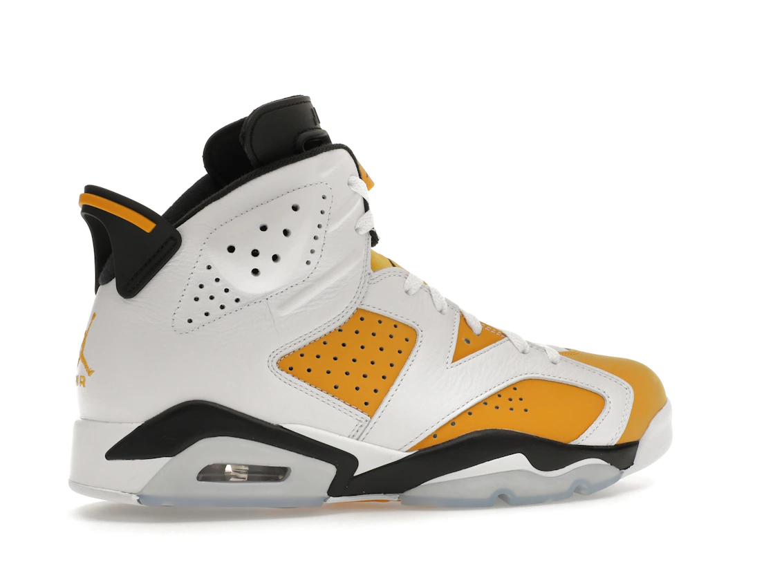 Vue 35 de Jordan 6 Retro Yellow Ochre