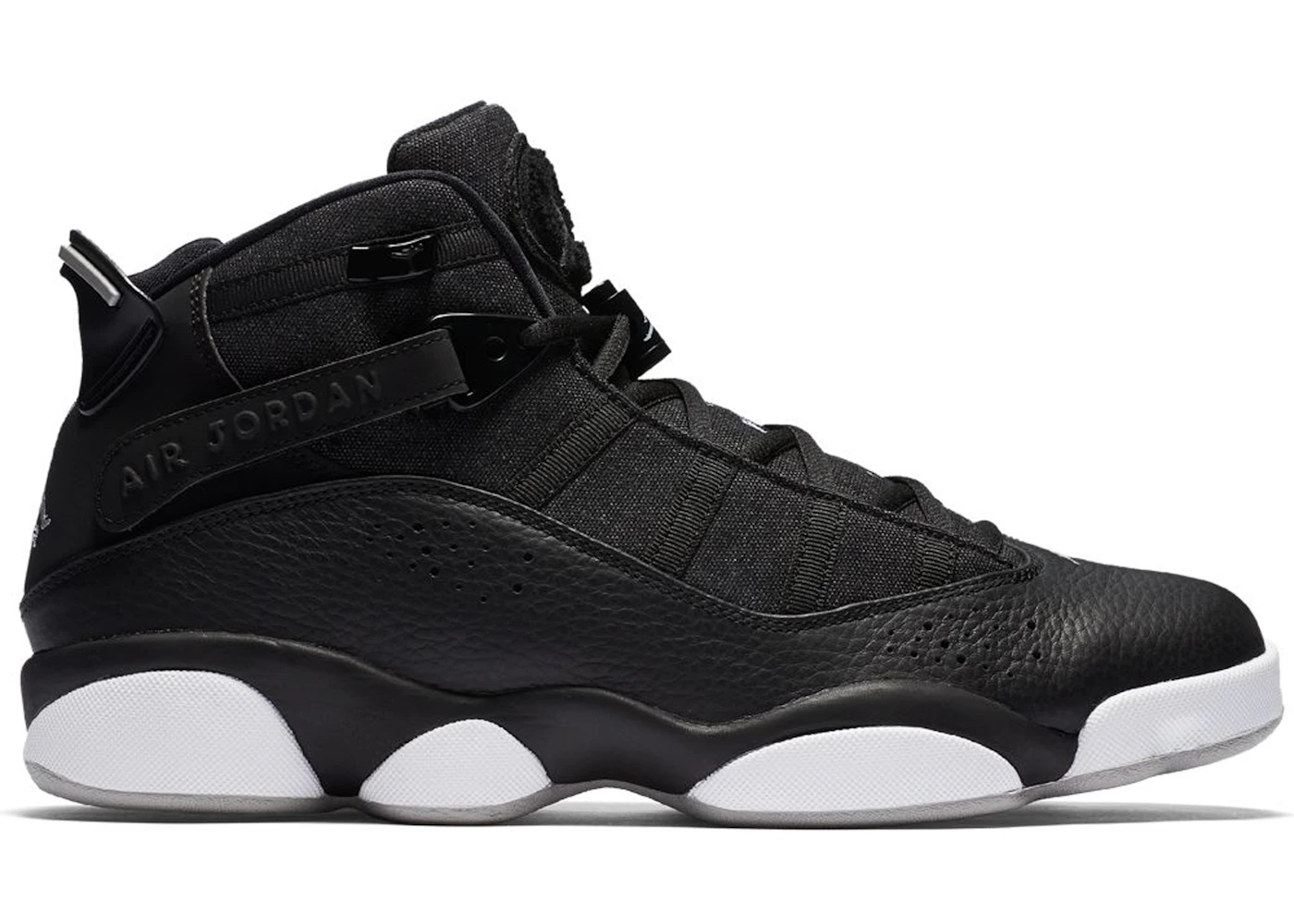 Jordan 6 Rings Black Matte Silver