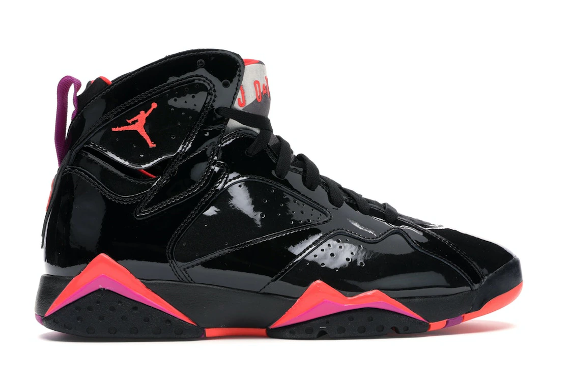 Vue 36 de Jordan 7 Retro Black Patent 