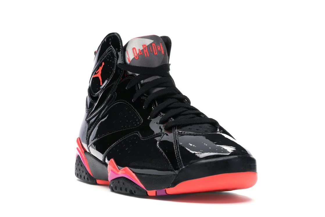 Vue 7 de Jordan 7 Retro Black Patent 