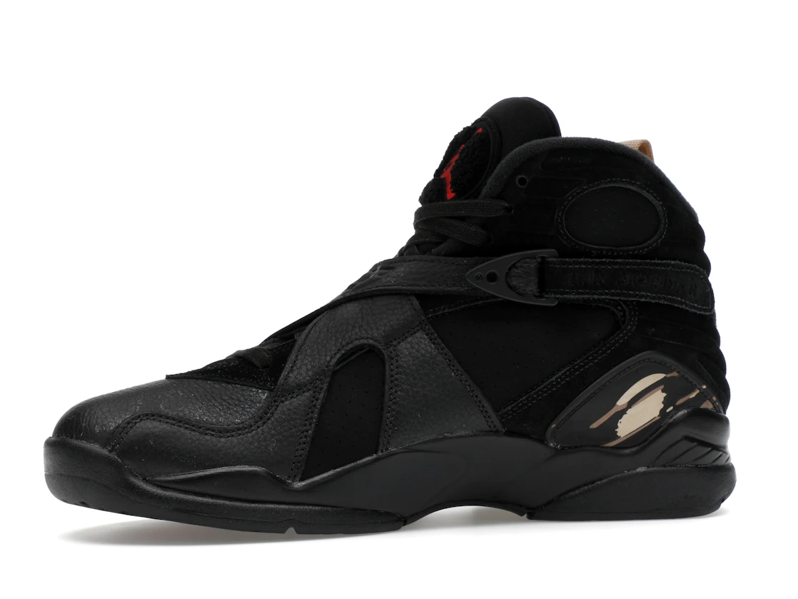 Vue 17 de Jordan 8 Retro OVO Black