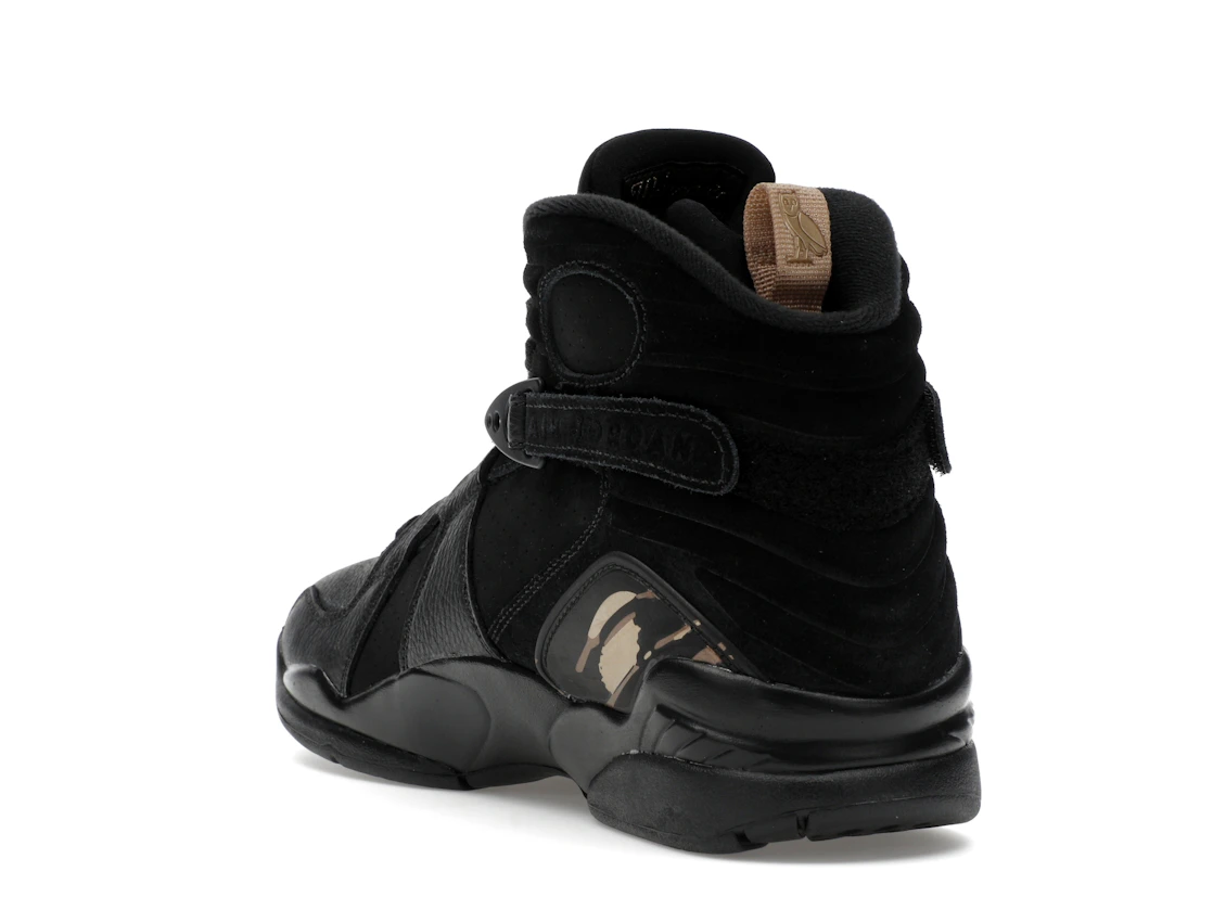 Vue 25 de Jordan 8 Retro OVO Black