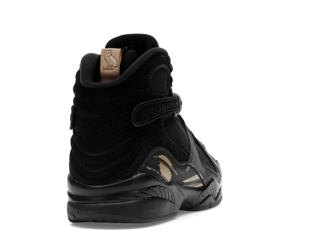 Vue 30 de Jordan 8 Retro OVO Black