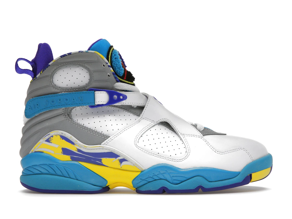 Vue 1 de Jordan 8 Retro White Aqua (2007) 