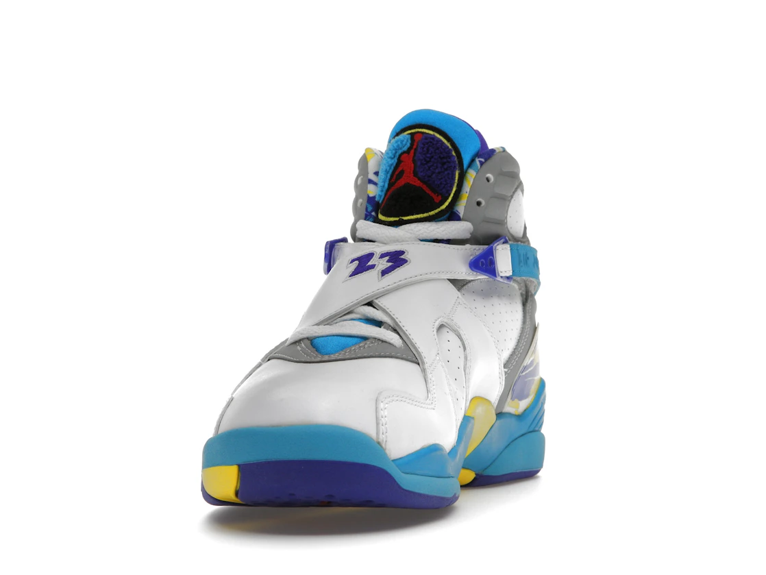 Vue 12 de Jordan 8 Retro White Aqua (2007) 