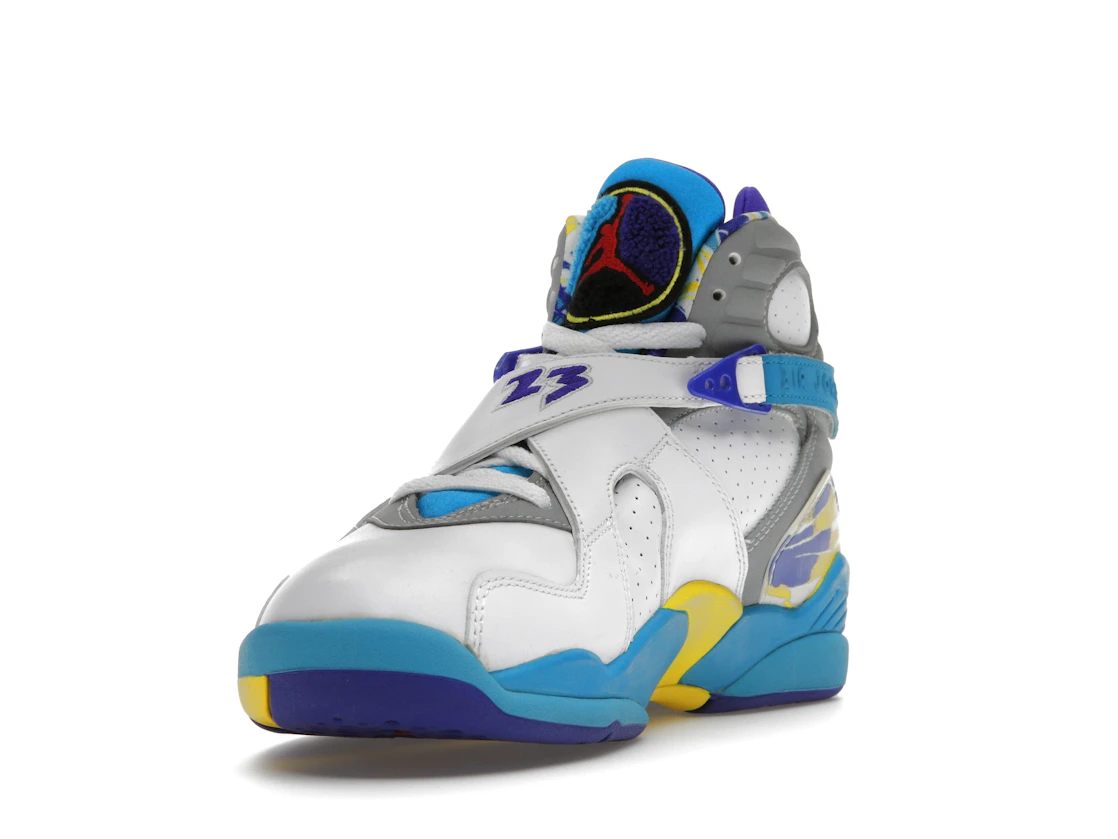 Vue 13 de Jordan 8 Retro White Aqua (2007) 