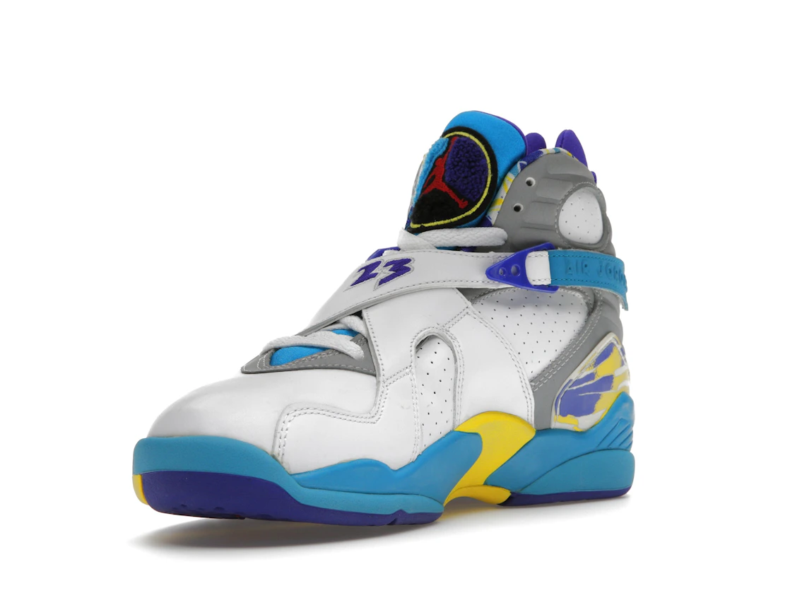 Vue 14 de Jordan 8 Retro White Aqua (2007) 