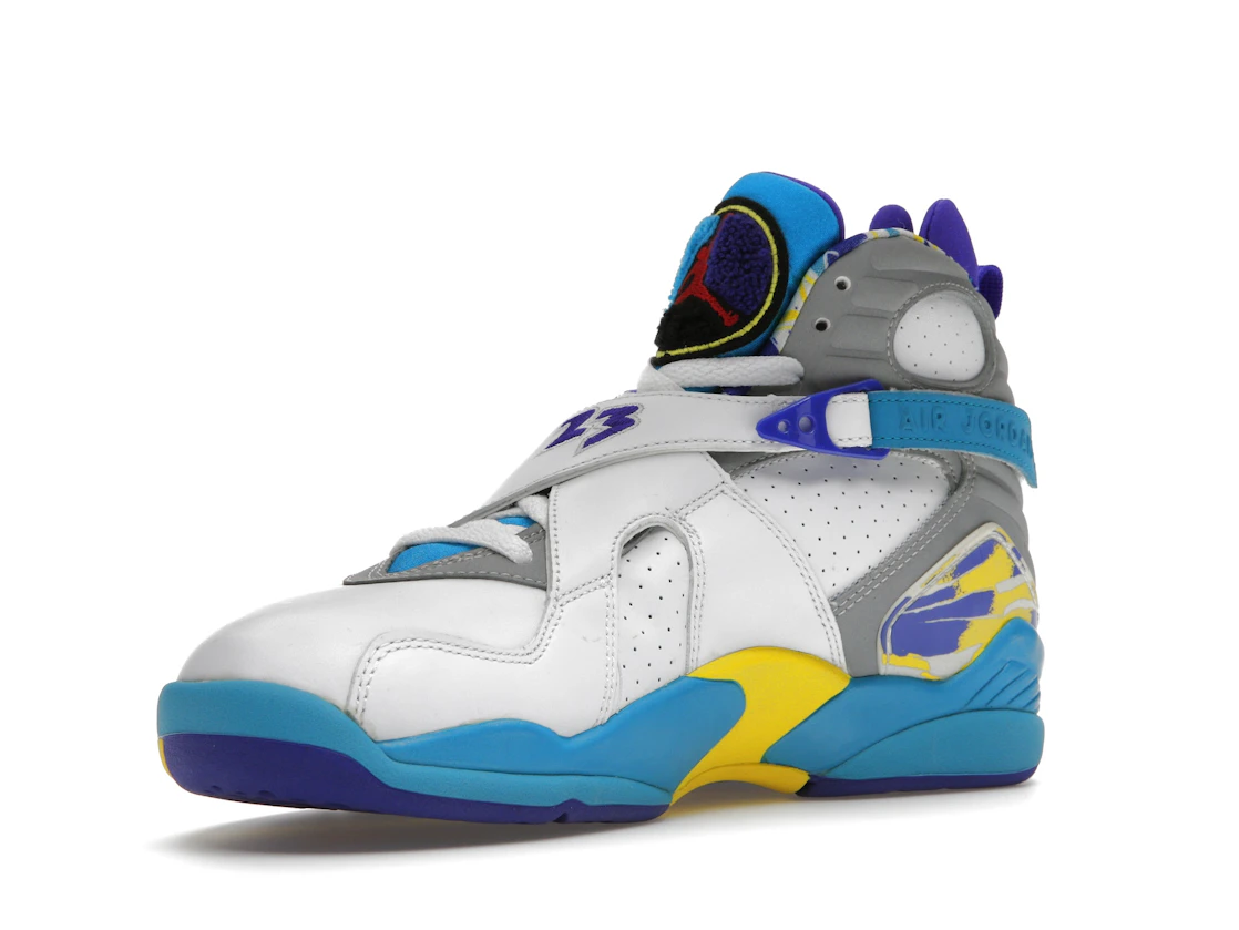 Vue 15 de Jordan 8 Retro White Aqua (2007) 